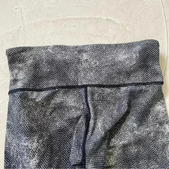 Lululemon Wunder Under Pant III In Diffusion White Black Size 4 - Picture 8 of 10